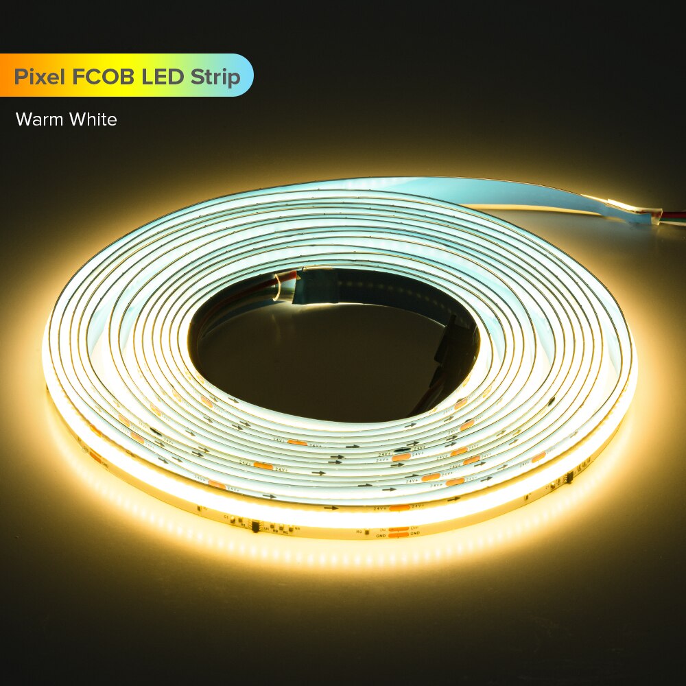 FCOB DIM Addressable WS2811 IC 360LEDs LED Strip Light Flexible High Density Uniform Chasing DC24V CRI 90+