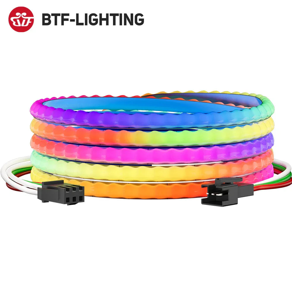 FCOB RGB IC LED Light Strip Similar WS2812B Individually Addressable 160LEDs Smart Pixels Magic DC5V